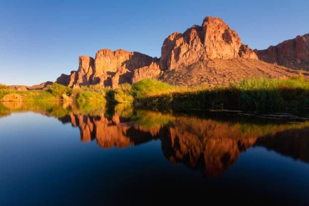 istock Salt River with sunset reflections just outside Phoenix 1325124428