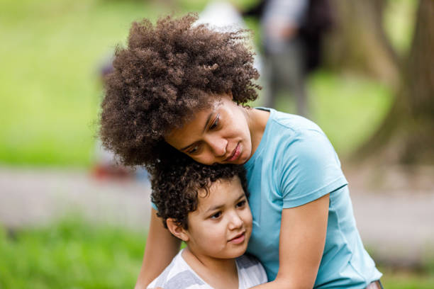 istock Love Emotions Between African-American Mother and Son. 1325131495