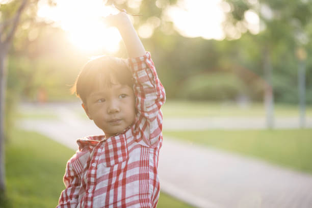istock Asian boys playing in the park 1325148888