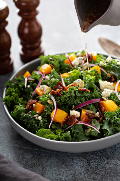 istock Fall salad with kale and butternut squash 1325150691