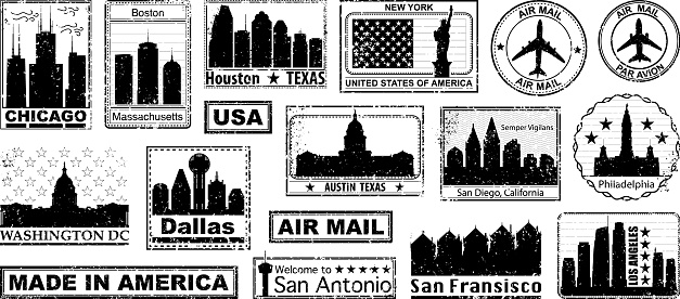 American city stamps.