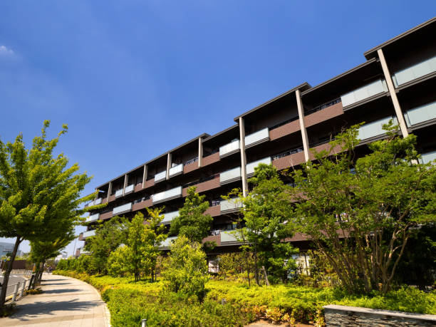 istock Lower floor apartments, Tokyo 1325168922