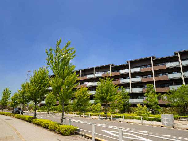 istock Lower floor apartments, Tokyo 1325168943