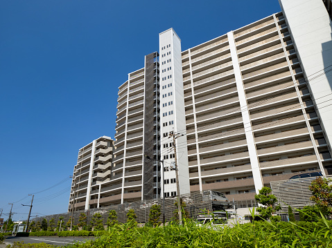 Large condominium in a residential area