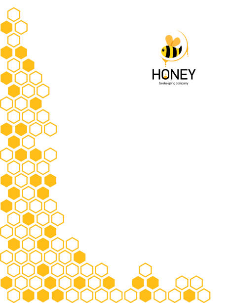 kuvapankkikuvitukset aiheesta pystysuuntainen moderni hunajakenno oranssi tausta. geometristen kuusikulmion kulmareunus - beeswax