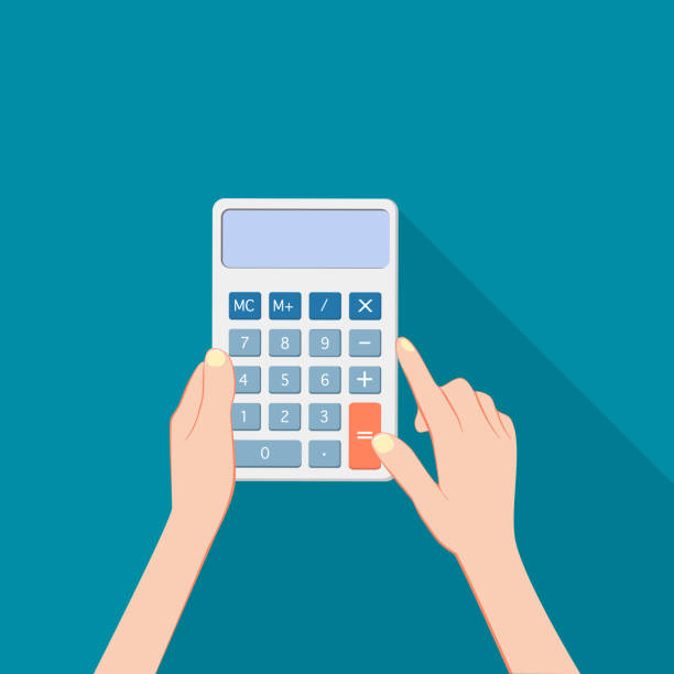 istock Humans are using calculators. vector illustration. business and finance concept 1325172999