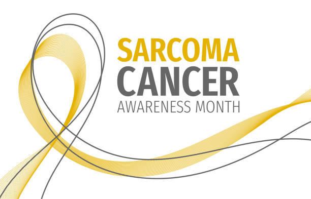 ilustrações de stock, clip art, desenhos animados e ícones de sarcoma cancer awareness month banner. - social awareness symbol