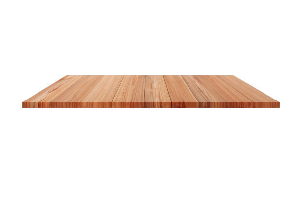 istock Perspective empty wooden table with white background including clipping path for product display montage or design layout. 1325175804