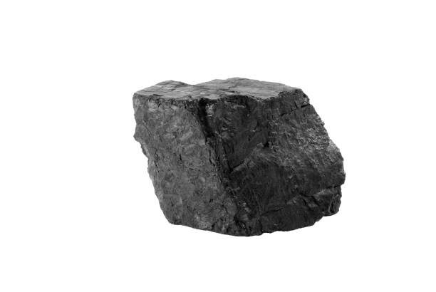 istock Black coal mineral from Donetsk region isolated on white background 1325178357