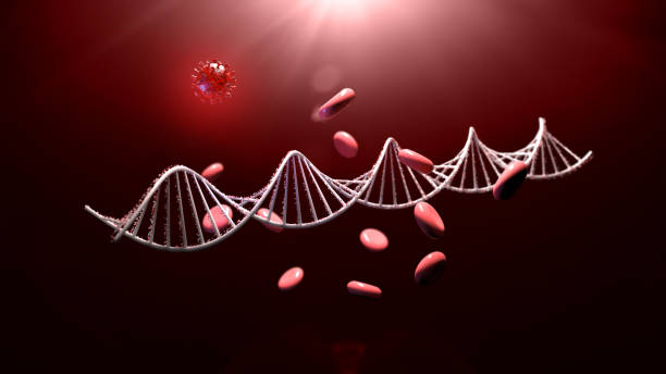 istock DNA strand and Cancer / Virus Cell 1325179642