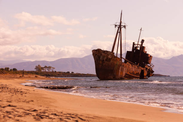 istock The famous shipwreck near Gythio Greece 1325185221