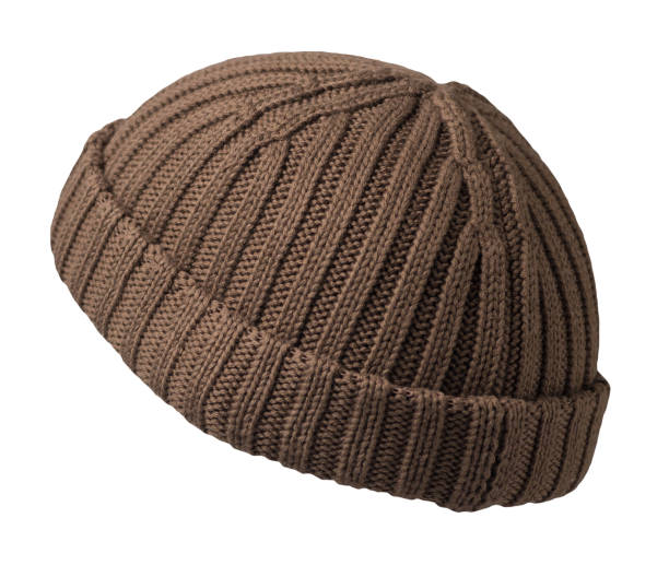 istock Docker knitted hat isolated on white background. fashionable rapper hat. hat fisherman 1325187578