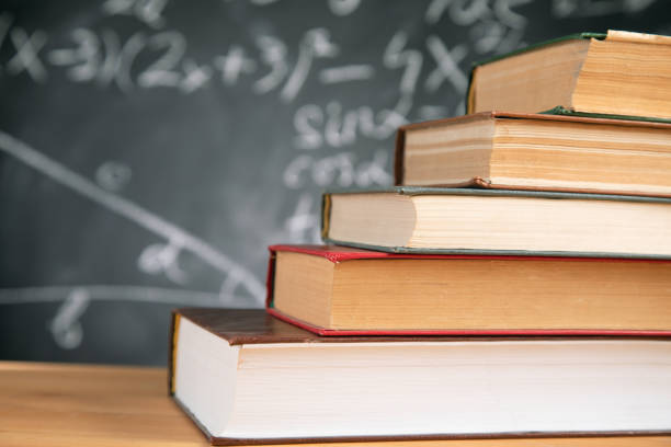 istock books on the desk in the auditorium 1325193421