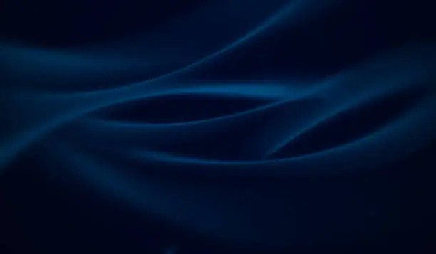 Photo of abstract curve and wave on navy blue illustration background