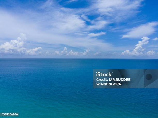 Aerial View Seascape Stock Photo - Download Image Now - Seascape, Cloud - Sky, High Angle View
