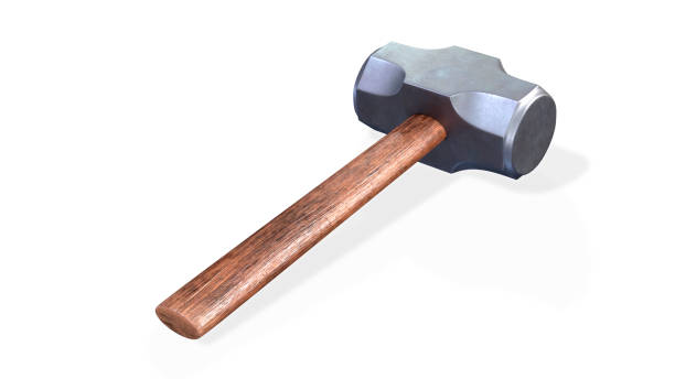 istock Metal sledge hammer isolated on white background 1325206340