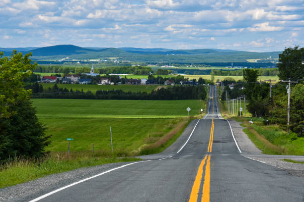 istock Countryside landscape with farm 1325206406