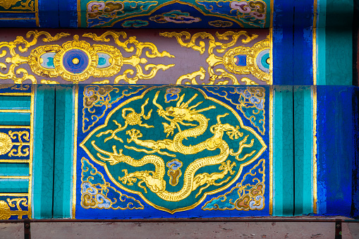 Chinese dragon image with sky backgrounds