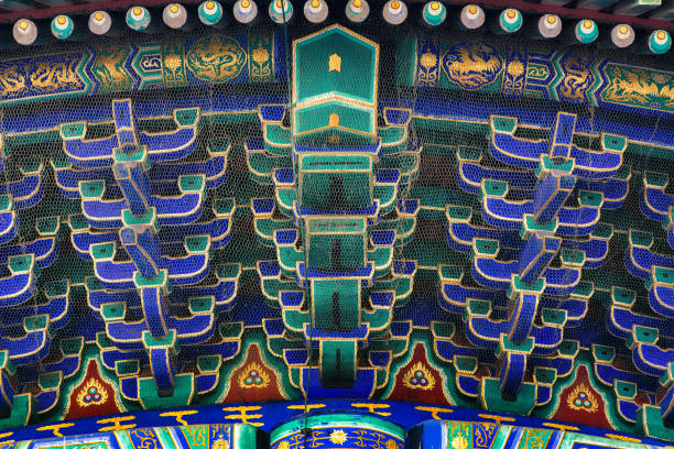 istock eaves. Chinese traditional ancient architectural style decoration 1325211980
