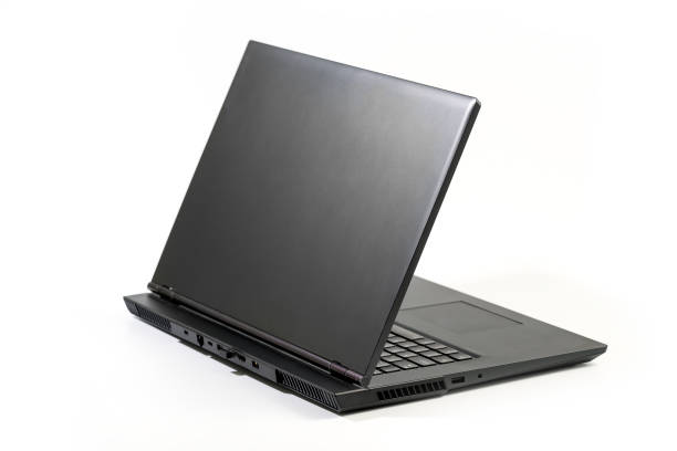 istock Large open Laptop isolated on white background 1325212054