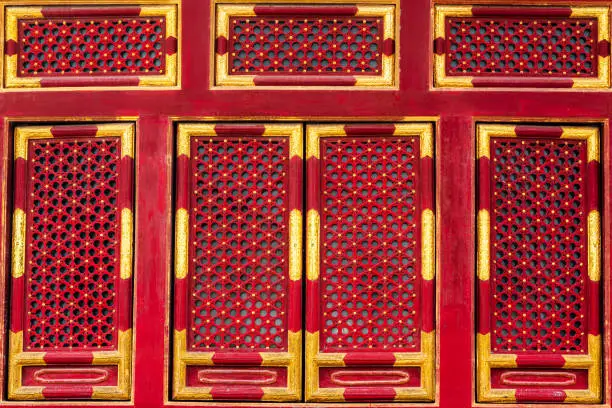 Photo of Beijing Temple of Heaven, Chinese traditional style architectural gate