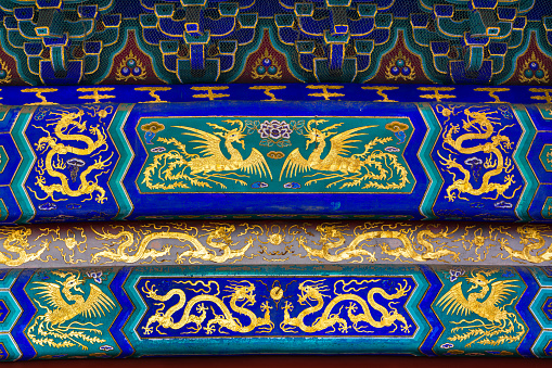 Beijing Temple of Heaven, Chinese traditional style architectural decoration