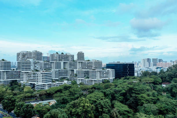 istock Smart homes in Singapore surrounded by tropical rainforest 1325214525