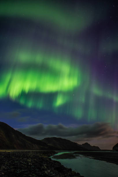 istock Intense aurora above Landmannalaugar 1325228152