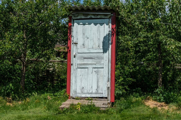 istock Rustic toilet on the street. 1325228777