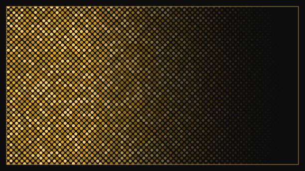 Abstract vintage halftone horizontal template Abstract vintage halftone horizontal template with golden dotted effects and rectangular frame vector illustration casino stock illustrations