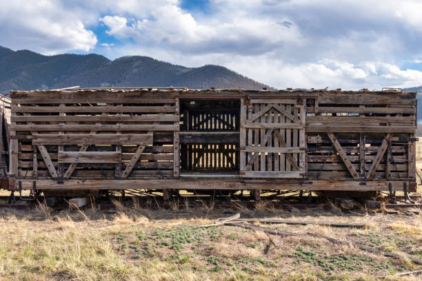 istock Old abandoned train in Colorado mountains 1325238809