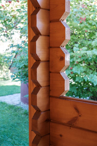 istock House frame from a board with a groove. 1325242173