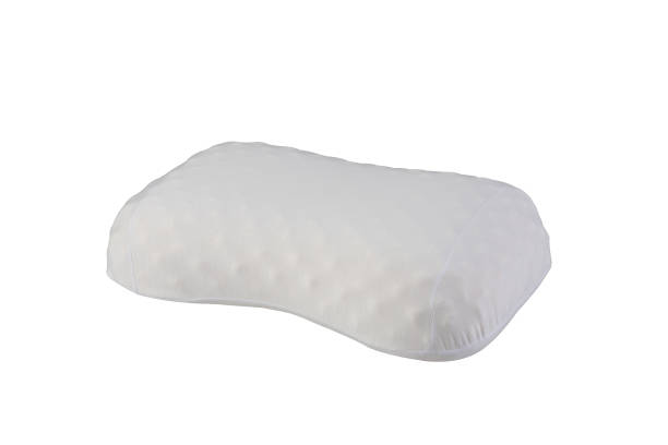 istock Soft latex natural material pillow to protects mite, dust and support the neck 1325243607