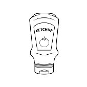 istock Cartoon ketchup for kids This is a vector illustration for preschool and home training for parents and teachers. 1325245694