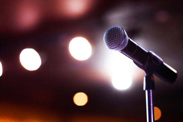 istock Microphones for singers waiting for concerts. 1325247157