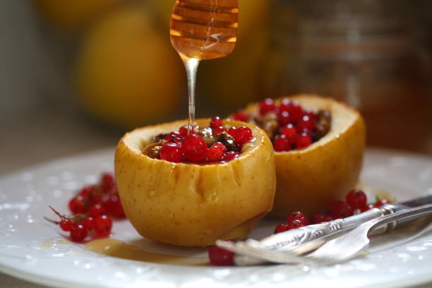 istock Baked apples with honey 1325248496