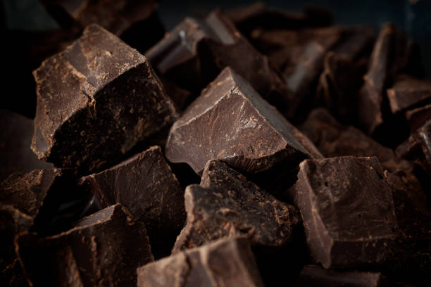 istock Broken organic homemade dark chocolate 1325249029