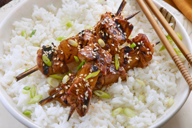 istock BBQ Pineapple Chicken Skewers 1325249703