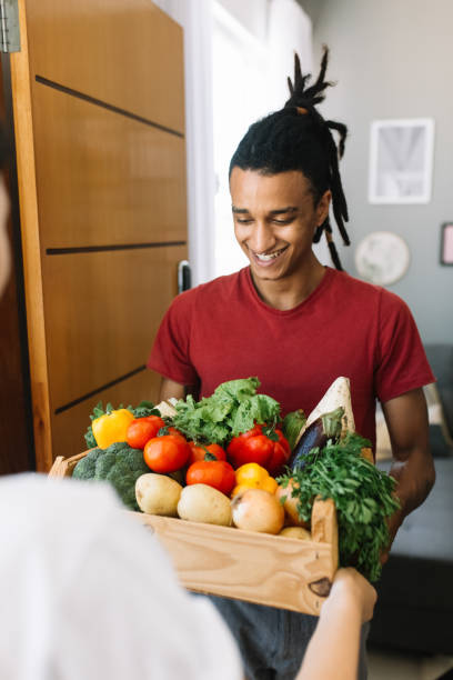istock Fresh food delivery at home 1325254156