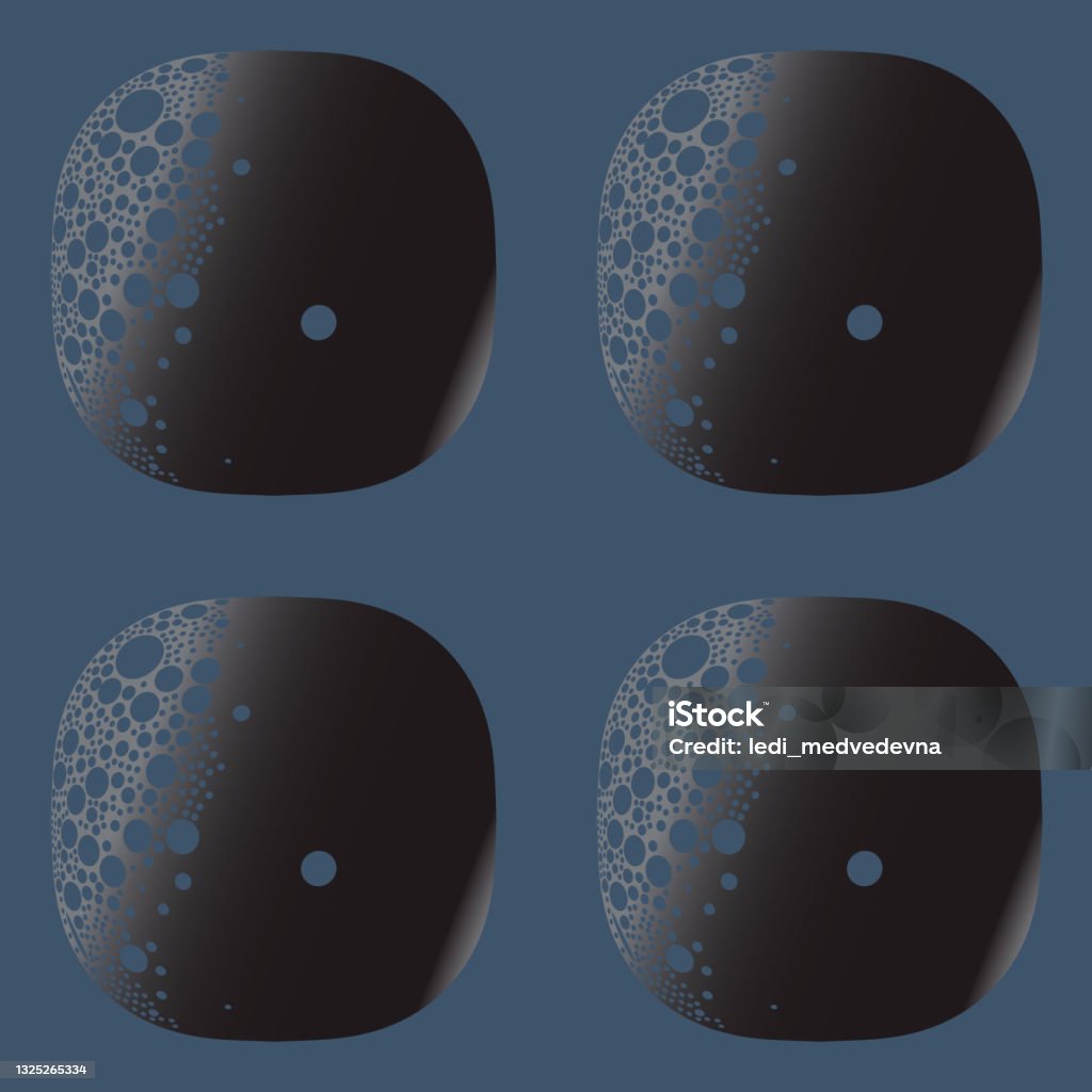 Porous Rocks Graphical Icon Porous Stones Seamless Pattern Abstraction Vector Graphics Stock ...