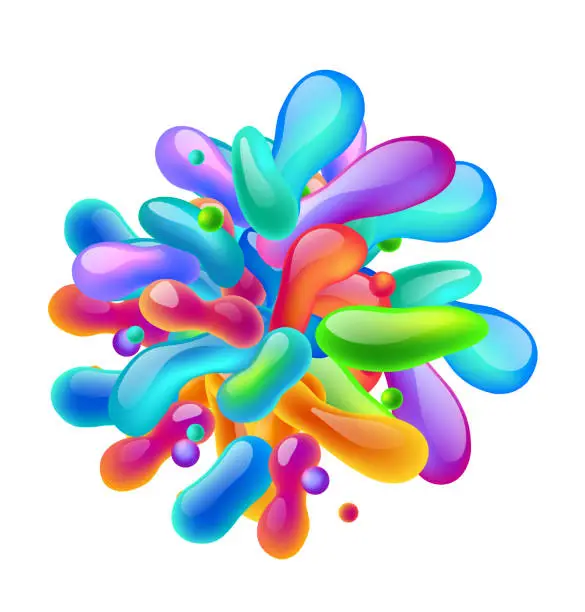 Vector illustration of Fluidity Abstract Shape