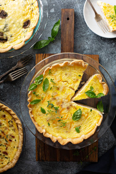 istock Quiche Lorraine with ham and cheese 1325269524