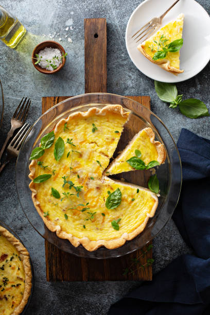istock Quiche Lorraine with ham and cheese 1325269533