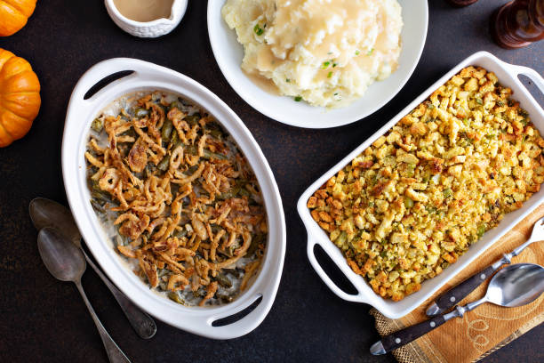istock Variety of Thanksgiving sides on the table 1325269608