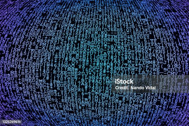 Random Backround Characters Abstract Background With Random Characters Stock Illustration ...