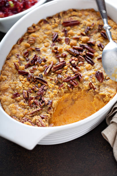 istock Sweet potato casserole with pecan topping 1325269754