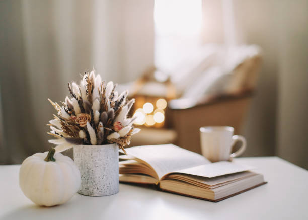 istock Autumn still life. Rustic style home decor. Fall home decoration 1325271607