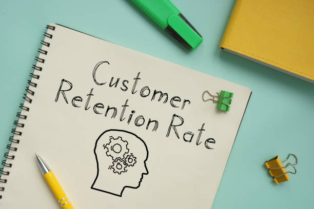 Customer Retention Rate is shown on the business photo using the text Customer Retention Rate is shown on a business photo using the text customer retention stock pictures, royalty-free photos & images