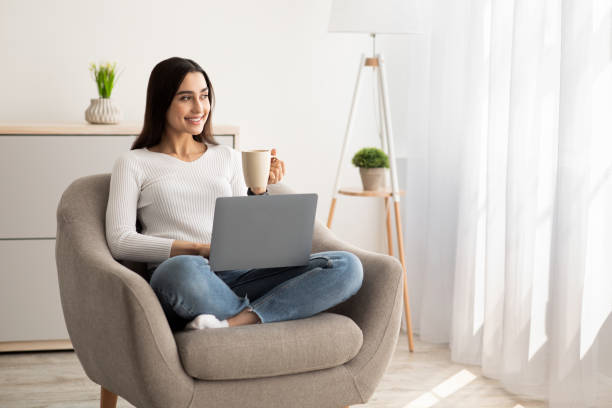 Favorite work at home, online study and self-isolation during COVID-19 outbreak