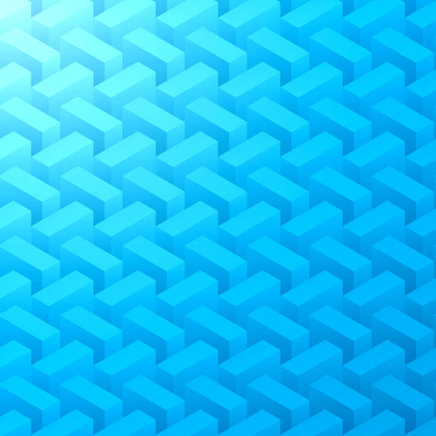 illustrazioni stock, clip art, cartoni animati e icone di tendenza di sfondo blu astratto - texture geometrica - domino rectangle three dimensional shape leisure games